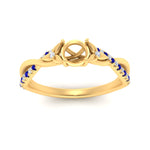 Load image into Gallery viewer, infinity-daisy-floral-semi-mount-sapphire-engagement-ring-in-yellow-gold-FD9986SMRGSABL-NL-YG.jpg
