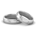Load image into Gallery viewer, Infinity Diamond Lesbian Wedding Rings
