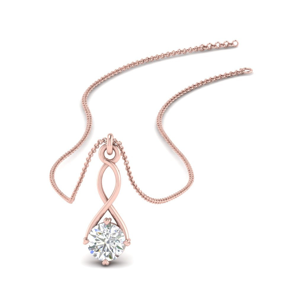 Infinity Solitaire Pendant