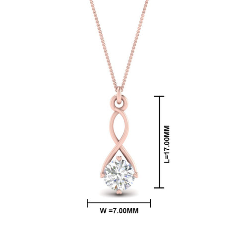 Infinity Solitaire Pendant