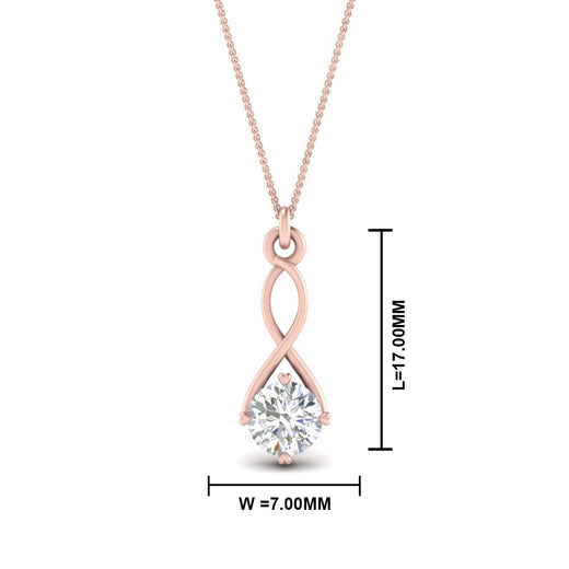 Infinity Solitaire Pendant