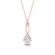 Infinity Solitaire Pendant