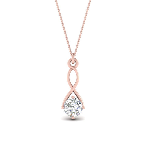 Infinity Solitaire Pendant