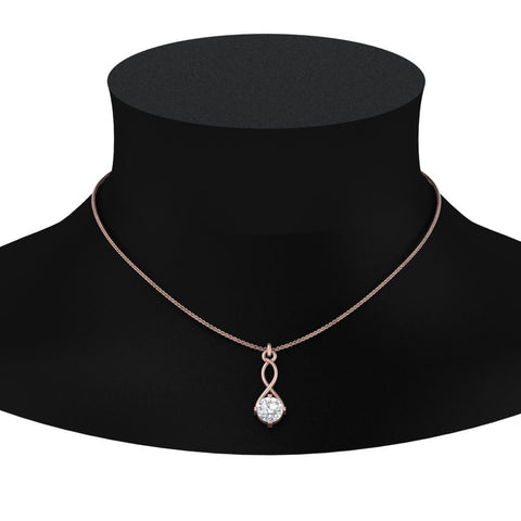 Infinity Solitaire Pendant
