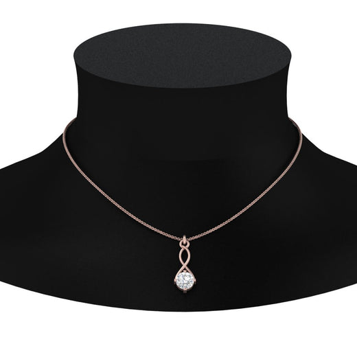 Infinity Solitaire Pendant