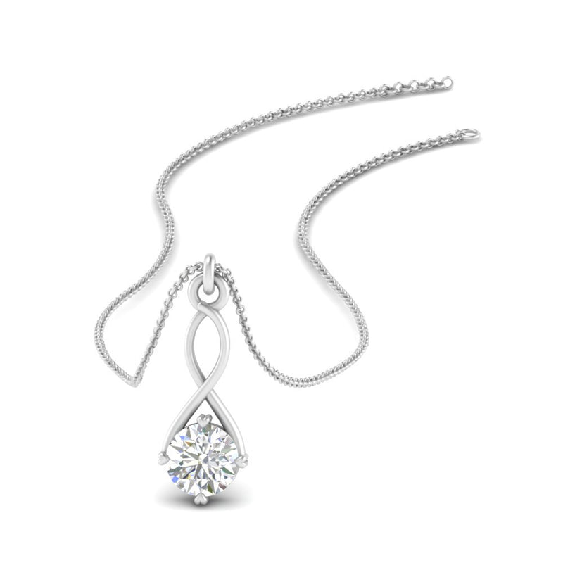 Infinity Solitaire Pendant