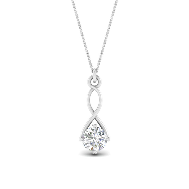 Infinity Solitaire Pendant