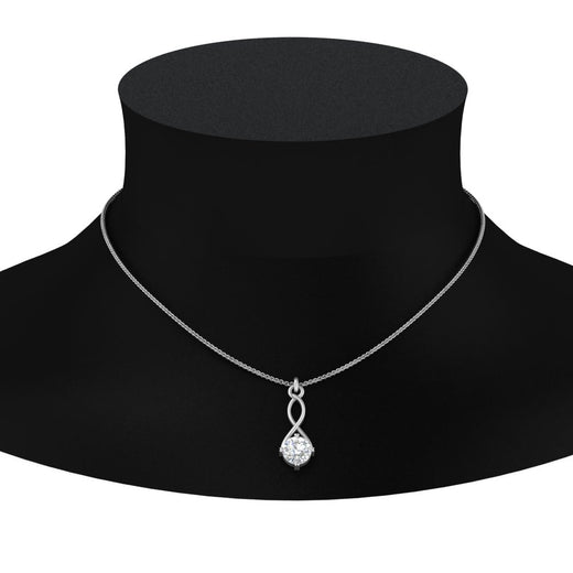 Infinity Solitaire Pendant