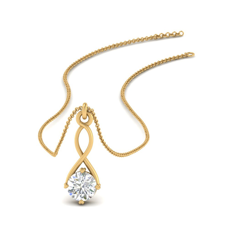 Infinity Solitaire Pendant