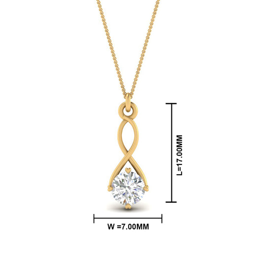 Infinity Solitaire Pendant