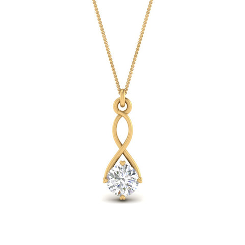 Infinity Solitaire Pendant