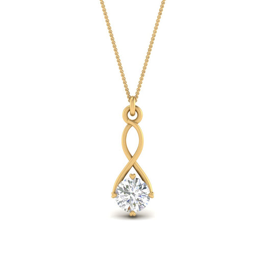 Infinity Solitaire Pendant