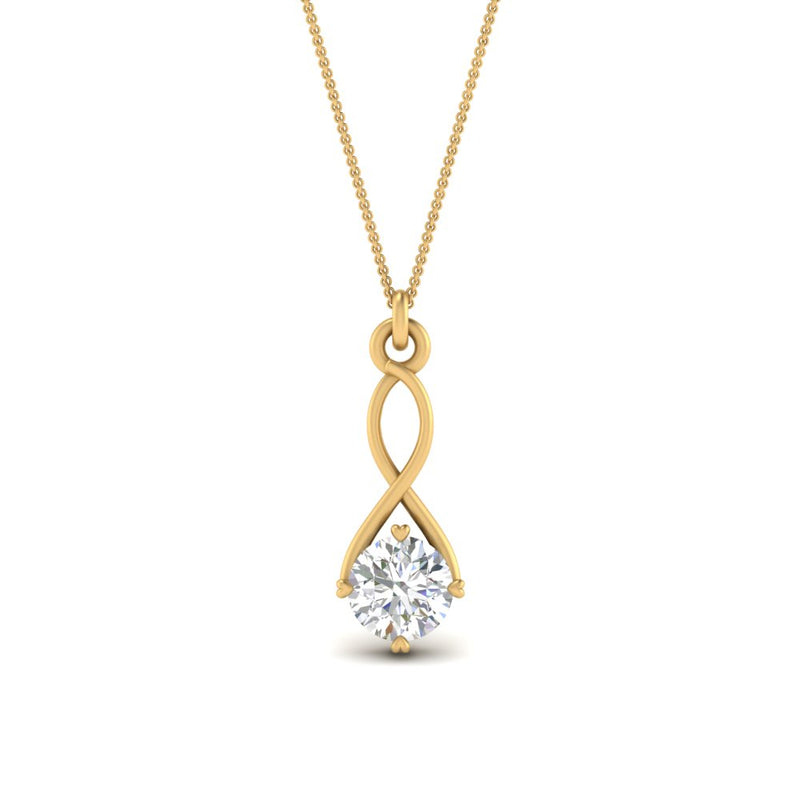 Infinity Solitaire Pendant