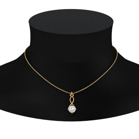 Infinity Solitaire Pendant