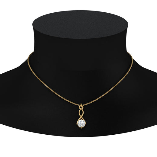 Infinity Solitaire Pendant