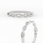 Load image into Gallery viewer, infinity-diamond-wedding-promise-band-in-white-gold-FD1122B1ANGLE3-NL-WG
