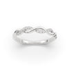 Load image into Gallery viewer, infinity-diamond-wedding-promise-band-in-white-gold-FD1122B1-NL-WG