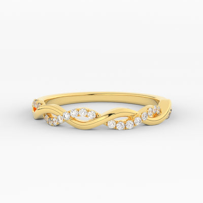 14k Yellow Gold / Diamond / Lab Grown