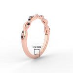 Load image into Gallery viewer, infinity-diamond-wedding-promise-band-with-black-diamond-in-rose-gold-FD1122B1GBLACK-NL-RG
