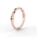 Load image into Gallery viewer, infinity-diamond-wedding-promise-band-with-black-diamond-in-rose-gold-FD1122B1GBLACK-NL-RG

