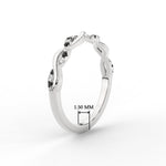 Load image into Gallery viewer, infinity-diamond-wedding-promise-band-with-black-diamond-in-white-gold-FD1122B1GBLACK-NL-WG
