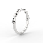 Load image into Gallery viewer, infinity-diamond-wedding-promise-band-with-black-diamond-in-white-gold-FD1122B1GBLACK-NL-WG
