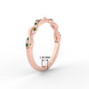 Load image into Gallery viewer, infinity-diamond-wedding-promise-band-with-emerald-in-rose-gold-FD1122B1GEMGR-NL-RG