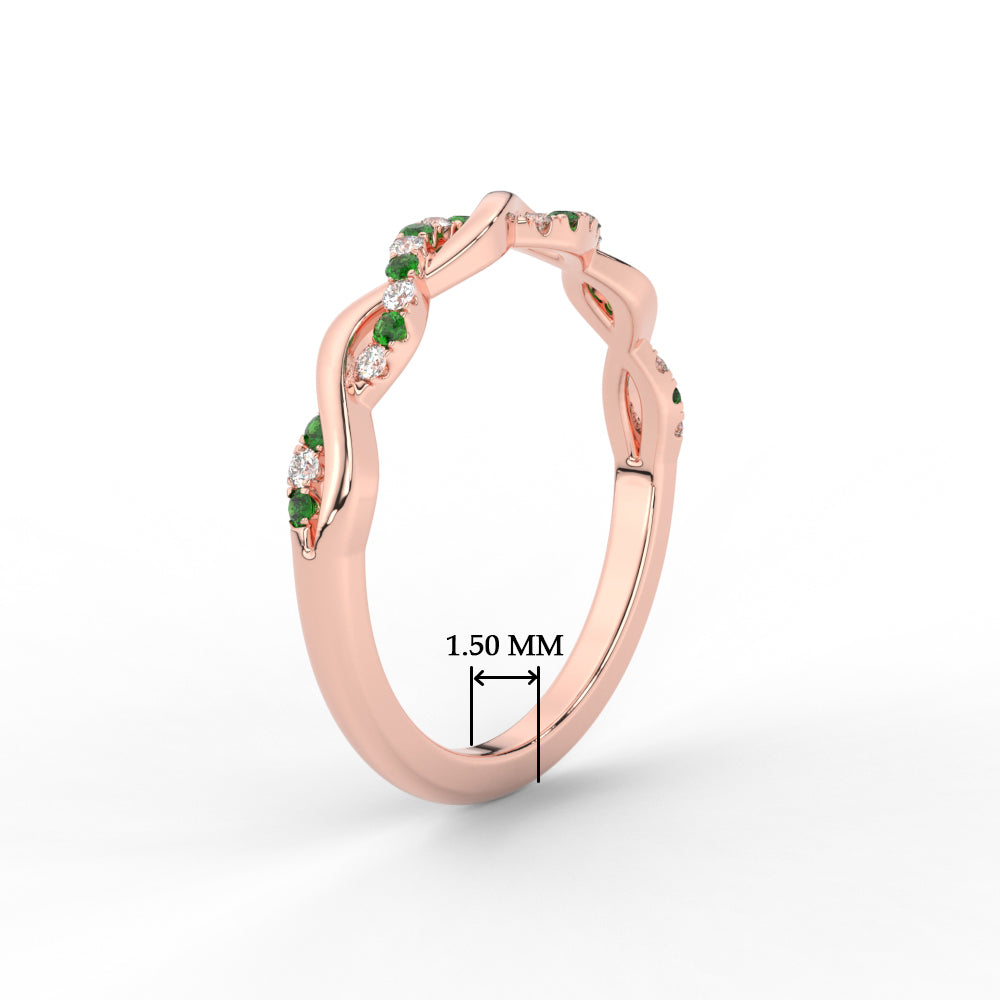 infinity-diamond-wedding-promise-band-with-emerald-in-rose-gold-FD1122B1GEMGR-NL-RG