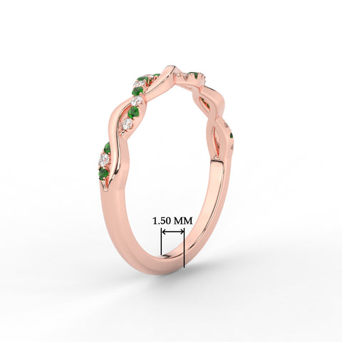 infinity-diamond-wedding-promise-band-with-emerald-in-rose-gold-FD1122B1GEMGR-NL-RG