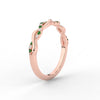 Load image into Gallery viewer, infinity-diamond-wedding-promise-band-with-emerald-in-rose-gold-FD1122B1GEMGR-NL-RG