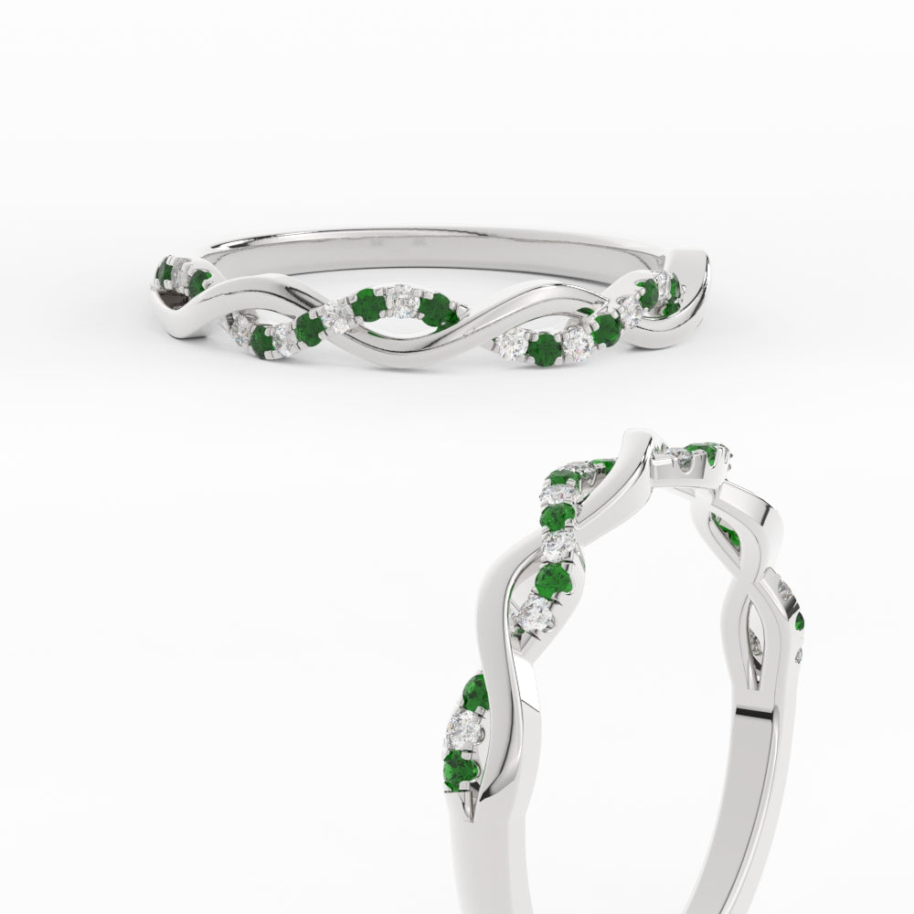 infinity-diamond-wedding-promise-band-with-emerald-in-white-gold-FD-1122B1GEMGRANGLE3-NL-WG
