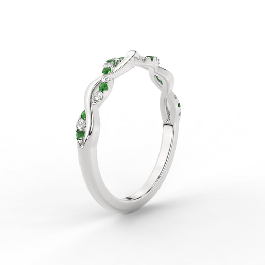 infinity-diamond-wedding-promise-band-with-emerald-in-white-gold-FD1122B1GEMGR-NL-WG