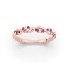 Load image into Gallery viewer, infinity-diamond-wedding-promise-band-with-pink-sapphire-in-rose-gold-FD1122B1GSADRPI-NL-RG