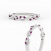 Load image into Gallery viewer, infinity-diamond-wedding-promise-band-with-pink-sapphire-in-white-gold-FD-1122B1GSADRPIANGLE3-NL-WG