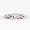 Load image into Gallery viewer, infinity-diamond-wedding-promise-band-with-pink-sapphire-in-white-gold-FD1122B1GSADRPI-NL-WG