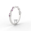 Load image into Gallery viewer, infinity-diamond-wedding-promise-band-with-pink-sapphire-in-white-gold-FD1122B1GSADRPI-NL-WG