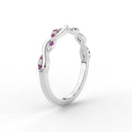 Load image into Gallery viewer, infinity-diamond-wedding-promise-band-with-pink-sapphire-in-white-gold-FD1122B1GSADRPI-NL-WG
