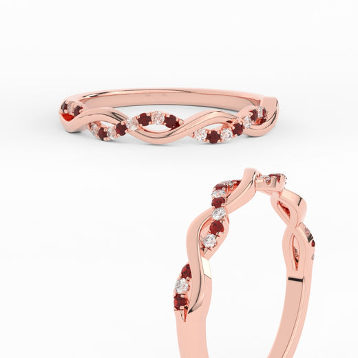 infinity-diamond-wedding-promise-band-with-ruby-in-rose-gold-FD-1122B1GRUDRANGLE3-NL-RG