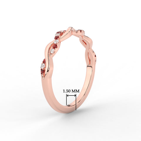 infinity-diamond-wedding-promise-band-with-ruby-in-rose-gold-FD1122B1GRUDR-NL-RG