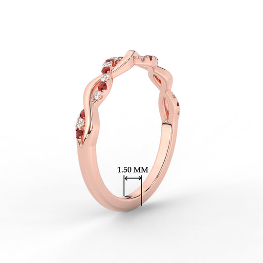 infinity-diamond-wedding-promise-band-with-ruby-in-rose-gold-FD1122B1GRUDR-NL-RG