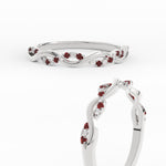 Load image into Gallery viewer, infinity-diamond-wedding-promise-band-with-ruby-in-white-gold-FD-1122B1GRUDRANGLE3-NL-WG
