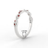 Load image into Gallery viewer, infinity-diamond-wedding-promise-band-with-ruby-in-white-gold-FD1122B1GRUDR-NL-WG