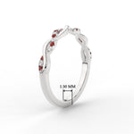 Load image into Gallery viewer, infinity-diamond-wedding-promise-band-with-ruby-in-white-gold-FD1122B1GRUDR-NL-WG
