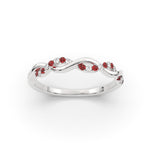 Load image into Gallery viewer, infinity-diamond-wedding-promise-band-with-ruby-in-white-gold-FD1122B1GRUDR-NL-WG
