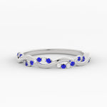 Load image into Gallery viewer, infinity-diamond-wedding-promise-band-with-sapphire-in-white-gold-FD1122B1GSABL-NL-WG
