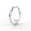 Load image into Gallery viewer, infinity-diamond-wedding-promise-band-with-sapphire-in-white-gold-FD1122B1GSABL-NL-WG
