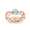 Load image into Gallery viewer, infinity-emerald-cut-twist-diamond-engagement-ring-in-rose-gold-FD11157EMRANGLE3-NL-RG
