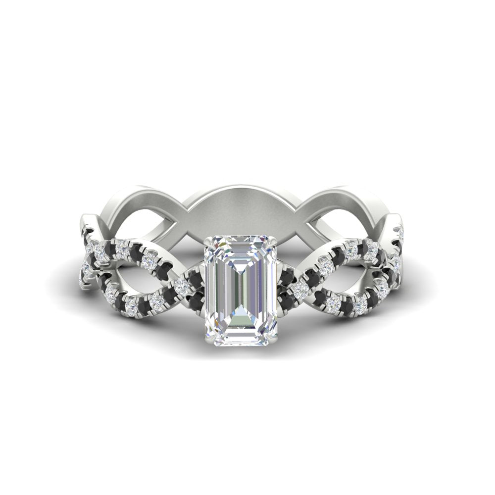 infinity-emerald-cut-twist-diamond-engagement-ring-with-black-diamond-in-white-gold-FD11157EMRGBLACKANGLE3-NL-WG