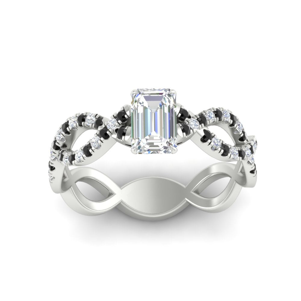infinity-emerald-cut-twist-diamond-engagement-ring-with-black-diamond-in-white-gold-FD11157EMRGBLACKANGLE3-NL-WG