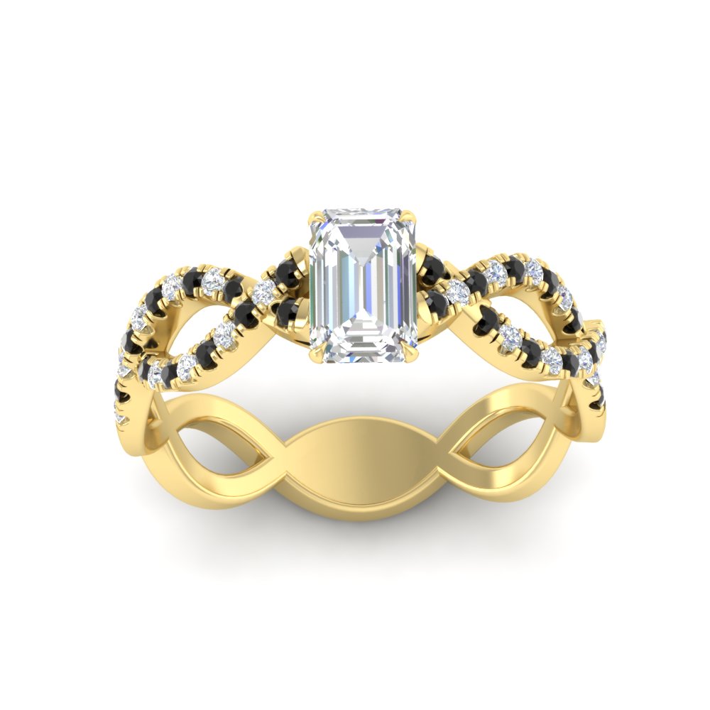 infinity-emerald-cut-twist-diamond-engagement-ring-with-black-diamond-in-yellow-gold-FD11157EMRGBLACKANGLE3-NL-YG